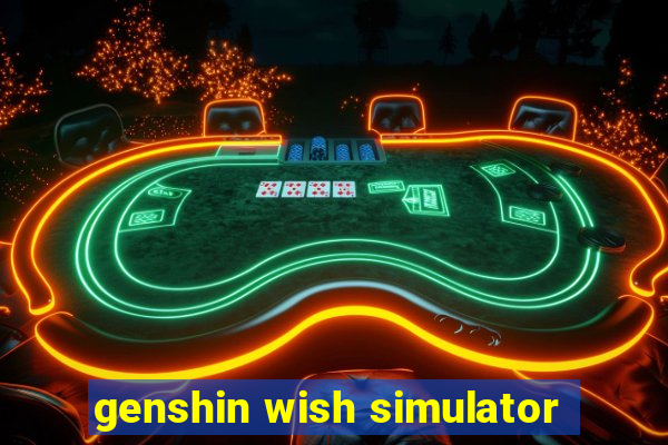 genshin wish simulator